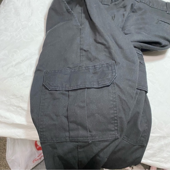 Dickies Flex Regular Straight Black Cargo Pants Work Wear Professional 36 x 32 - Picture 10 of 16